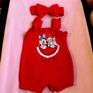 Disney romper w/ headband
